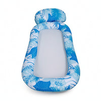 Comfortable Water Buoyant Lounger Lounger Cushioned Pool Lounger Supportive Floating Chair Bed Lightweight for Lake