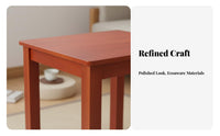 Square Wooden Tea Table Minimalist Design Square Occasional Table for Homeowners