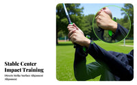 Develops Muscle Memory 2 in 1 Swing Training Aid Portable Golf Swing Training Aid Long-Lasting for Beginners, Driving Range