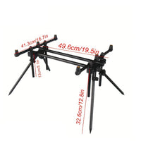 3 Rod Pod Stand Stable Tripod Rod Pod Portable Fishing Pole Holder