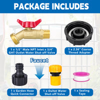 Thickened Copper Connector Garden Hose Ton Bucket Accessory Outdoor Water Faucet Quick-Open Butterfly Faucet