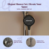 Brass high-pressure shower set