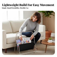 X-shaped frame Literature holder Retro home decor Furnishing Floor-Standing for Readers