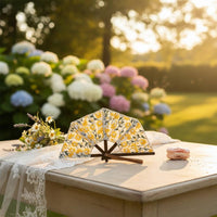 Five-Rib Hand Fan Wide Semicircle Cooling Accessory Easy to Use