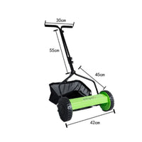 Push Lawn Mower Lightweight Manual Reel Mower Adjustable Height