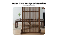 Modern Asian Design Freestanding Cutout Panel Serene Aesthetic Partition Wall Easy to Clean Privacy Screen for Interior Designers, Apartment Dwellers, Business Owners, Entrance Hall, Restaurant, Bedroom