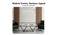 Modern Design managerial Sofa and Table Group Sturdy Construction Reception Seating sturdy Frame Office Lounge Set Comfortable paddinging for Business managerials, Company Owners, Interior Designers, Waiting Room, Lobby