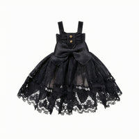 OB11 Doll Dress Bow Waist Sleeveless Doll Dress Decorative Buttons 1/12 BJD Outfit