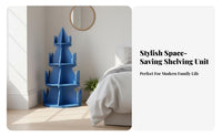 Rotating Book Storage Unit Tower Space-Saving Revolving Book Tower Minimalist Aesthetic Floor-Standing Design for Corner