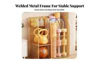 Removable Exercise Mat Mat Holder | Freestanding Metal Frame, Open-Grid Construction, Workout Gear Organizer