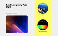 Dimmable RGB tube for vivid photos