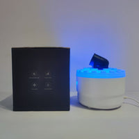 Creative Simulated Cannon Aromatherapy Machine USB Cracked Flame Humidifier with Colorful Night Light, EU Plug