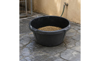 Rubber Feed Bucket Black Feed Bucket Wide Edge Farm Supply for Livestock Use