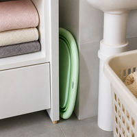 Foldable Portable Plastic Basin for Travel, Foot Soaking, Laundry, and Home Use