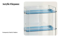 Vanity Organizer with Drawers Clear View Lid Desktop cosmetic Case with Drawers