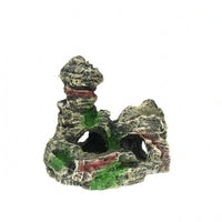 Aquarium Rockery Carved Openings Rock Mountain Decor Aquatic-Friendly Holes