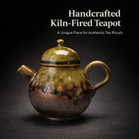 Handmade Wood Fired Ceramic Teapot, Ancient Kiln Glaze