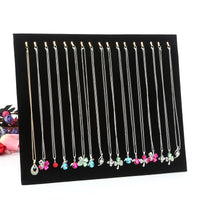 Premium Plush Foldable Necklace and Bracelet Display Stand Jewelry Organizer