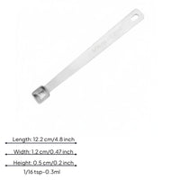 Mini Square Measuring Spoon Hanging Hole Kitchen Tool Clearly Marked Sizes