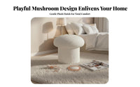 Toadstool Stool Cozy Aesthetic Toadstool Pouf Soft Hint for Children, Homeowners