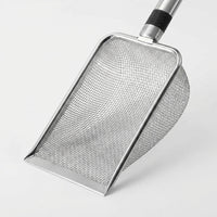 Cat Litter Sifter and Metal Tool with Stand, Stainless Steel Handle, Fine-Hole Litter Sifter for Efficient Cleaning Use