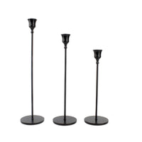 3 Pieces Taper Candle Holder Set Slender Candlestick Holder Set Sleek