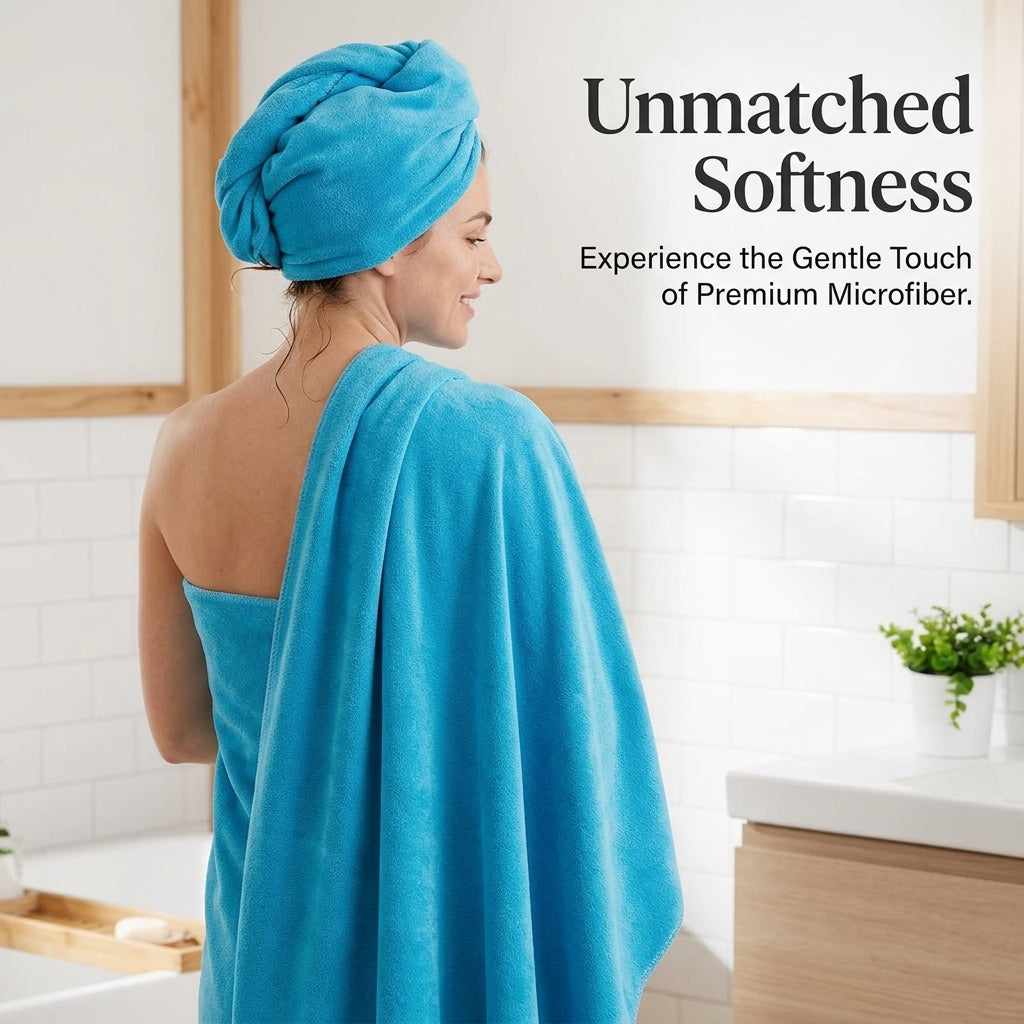 Microfiber Towel for Hairdressing Salon Super Absorbent Professional Lightweight Drying for Hairdressers