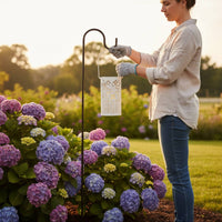 Waterproof Dragonfly Cutout Lantern Auto On/deactivate Hollow Metal Solar Lantern Outdoor Lighting for Patio