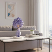 Cute Girl Figurine Gift Idea Shelf Sitter Figurine Resin Material for TV Cabinet