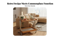 two-levellevel Rolling Stand adaptable Mobile Furniture Easy Assembly for Homeowners
