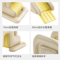 Inflatable Slide Pool for Kids, Thickened PVC, Anti-Tip Design