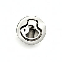 Stainless Steel Embedded Pull Handle Lock Compact Recessed Latch with Pull Handle Long-Lasting Hardware Secure for RV Compartments