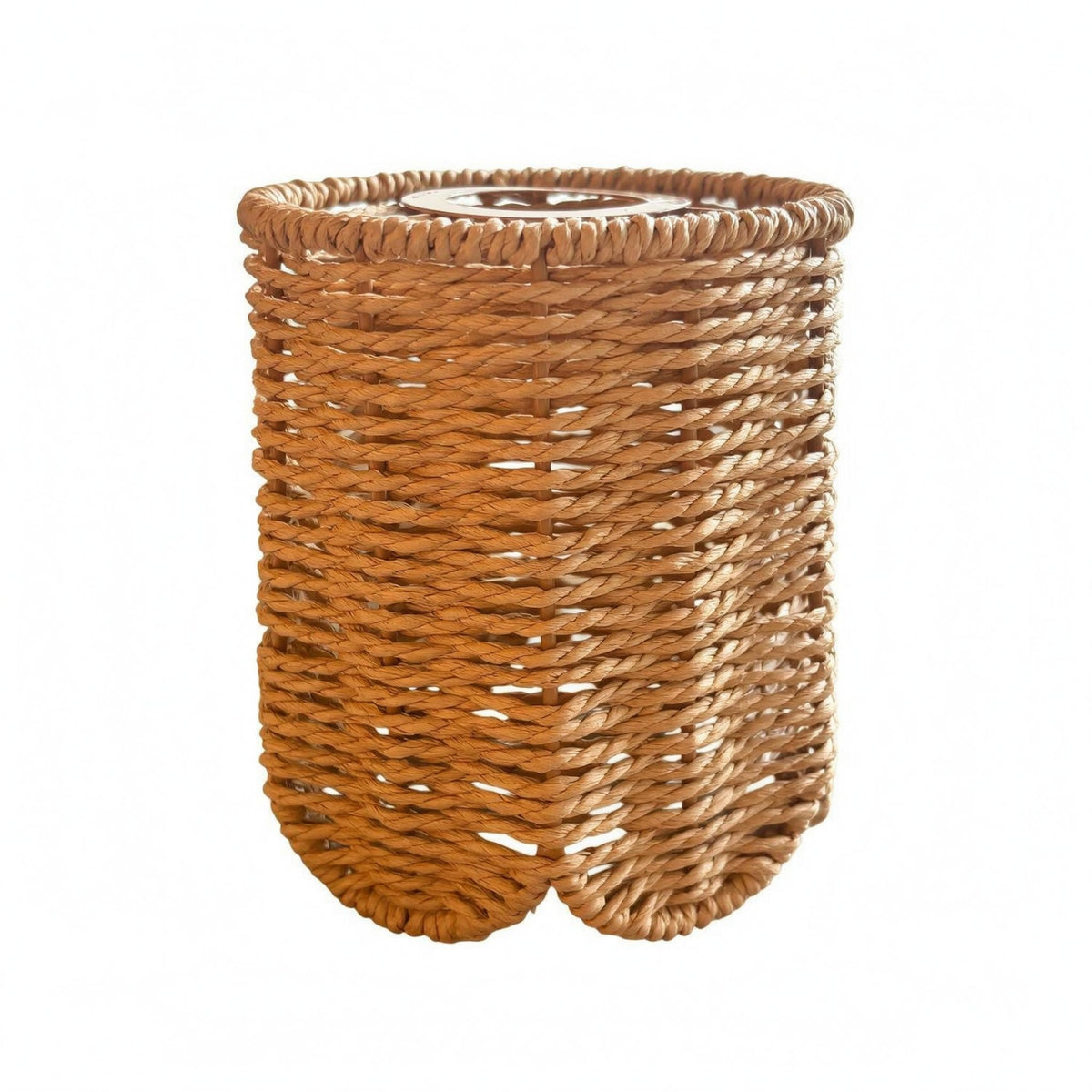 Woven Paper Lampshade Handcrafted Paper Rope Lamp Shade Textured Tapered Woven Lampshade