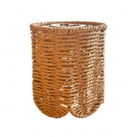 Woven Paper Lampshade Handcrafted Paper Rope Lamp Shade Textured Tapered Woven Lampshade