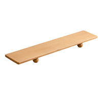 Solid Wood Monitor Riser with Wooden Feet Space-Saving Wooden Monitor Stand Ergonomic Desk Shelf Minimalist for Office Workers, Students, Workstation