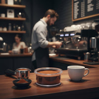 Coffee Training Bowl Espresso Practice Cup Transparent Observation Cup Visual Training Aid Educational Tool Thickened PP Construction Suitable for Cafe Student Practice