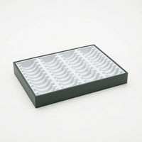 Jewelry Display Box with Grooves Rectangular Bracelet Organizer Tray Bracelet Display Box Divided Multi-Slot for Retailers