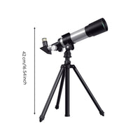Astronomical Telescope Stable Tripod Stargazing Telescope Fully Coated Optics Science Toy for Students, Kids, Outdoor