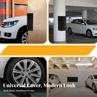 2 Pieces Shock Absorbent Garage Wall Bumper Pad Flexible Garage Wall Protector Cuttable for Parking Lot, Warehouse, Basement
