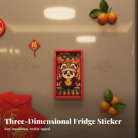 Chinese Panda Fridge 3D Cartoon Magnetic Sticker, Holiday Decor