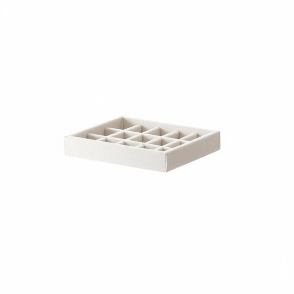 Stackable Jewelry Tray Set Soft Velvet-Lined Compartment Insert