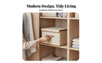 Foldable Frame Storage Box Stackable Closet Organizer two-two-direction fastener Opening