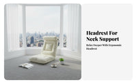 Adjustable Floor Lounger Ergonomic Back Support Adjustable Backrest Lounger