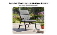 Moon Chair Foldable Design Portable Seating Easy Setup for Backyard, Beachand proceeders