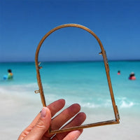 handprint photo frame复古玻璃沙印纪念相框宝宝手足DIY沙印相框
