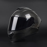 Helmet with Headset | Carbon-Fiber-Pattern, DOT Certified Helmet, for Street Riding