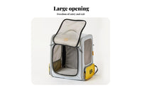 Large Capacity Space Capsule Pet Backpack Breathable Design Cat Carrier Backpack Comfortable to Carry for Travelers, Vet Visits
