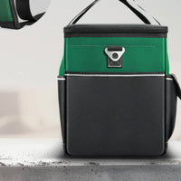 Oxford Cloth Tool Bag Reinforced Tool Bag with Shoulder Strap Structured Large Capacity for Technicians, Job Sites, Workshops