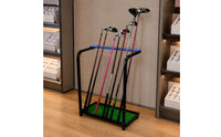 Golf Club Storage Steel Construction Frame Golf Club Display Stand Floor Standing Athletic Gear for Practice Range