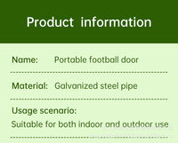 Portable 2-in-1 Five-Hole Soccer Goal with 420D Oxford Cloth, Easy Assembly, Foldable